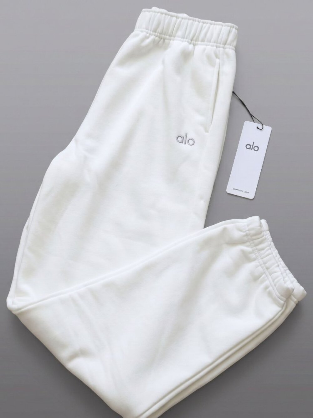 Size S Alo Yoga Accolade Sweatpant Ivory Cozy Fleece Lounge